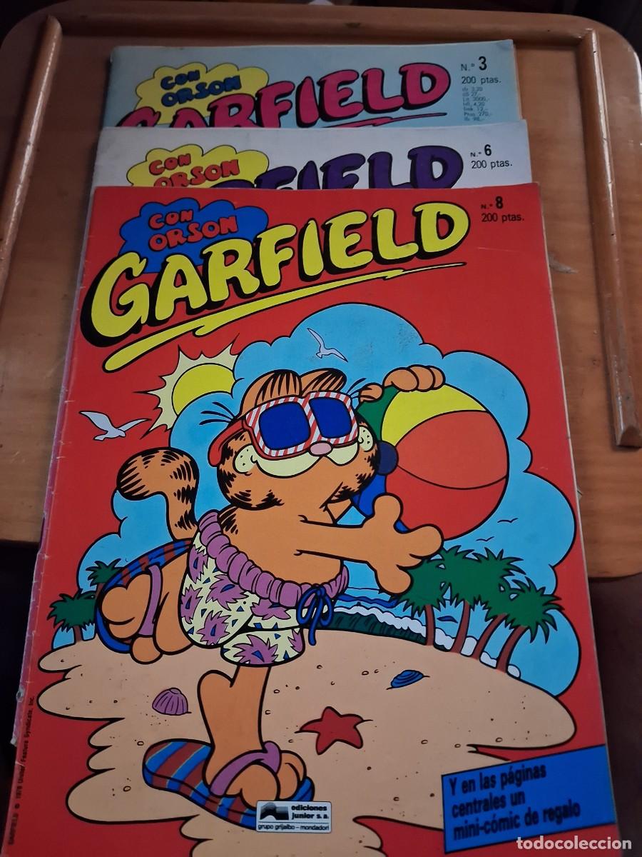 Comics : Garfield 3, 6 y 8 - Ediciones Junior