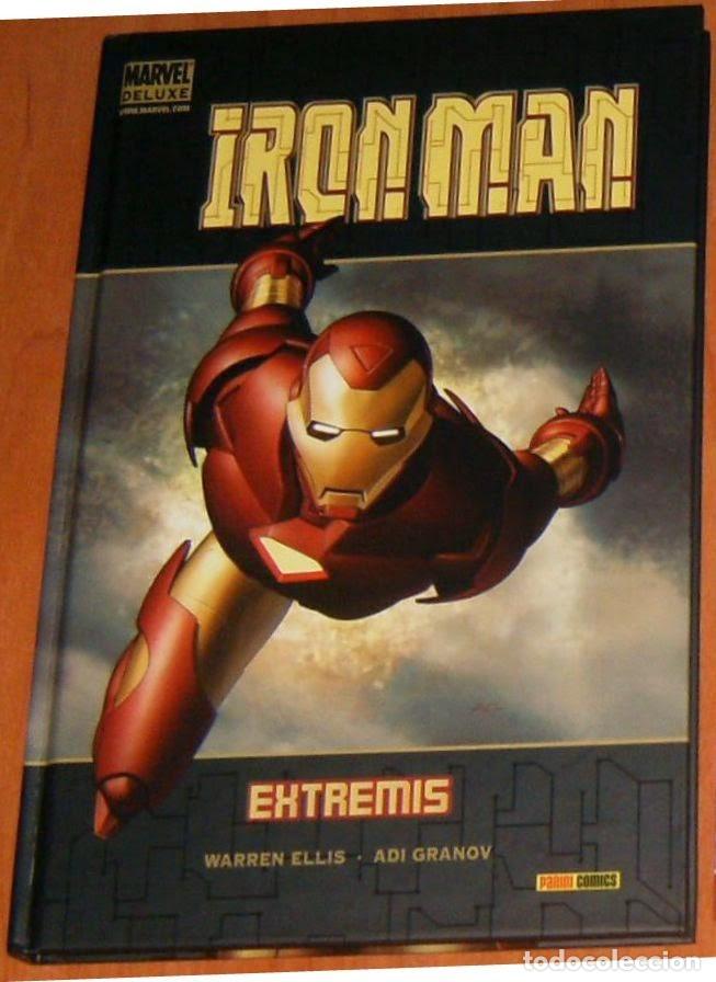 C&oacute;mics: MARVEL DELUXE . IRON MAN . EXTREMIS . PANINI . TAPA DURA - Foto 1