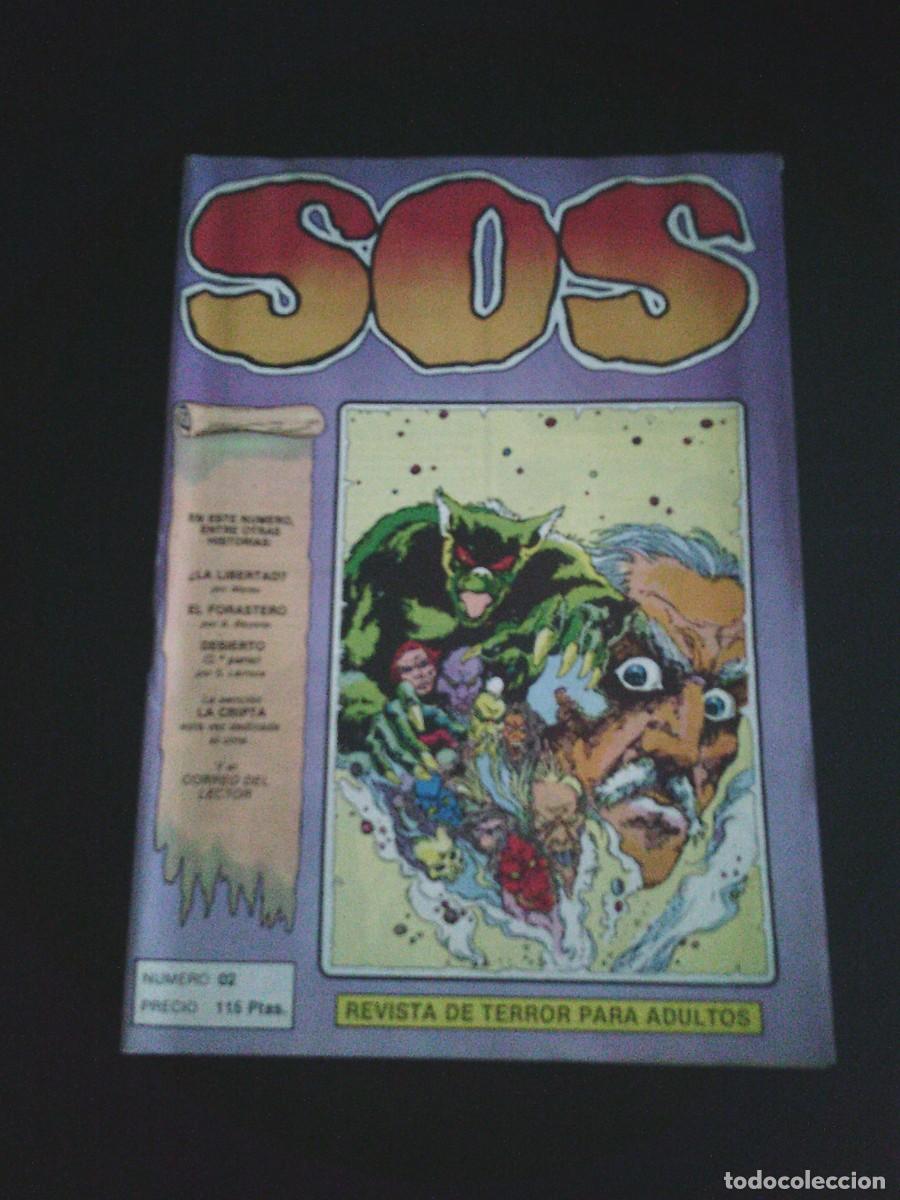 C&oacute;mics: SOS - NUMERO 2 - REVISTA DE TERROR PARA ADULTOS - EDITVAL SA - GORBAUD - CJ 253