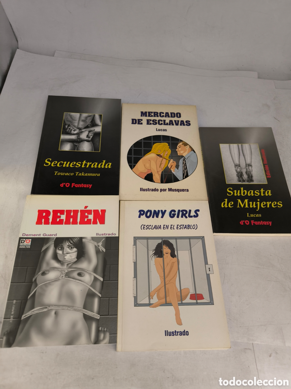 Comics: 5 Libros SM. Mercado de esclavas secuestrada reh&eacute;n subasta de mujeres y pony girls