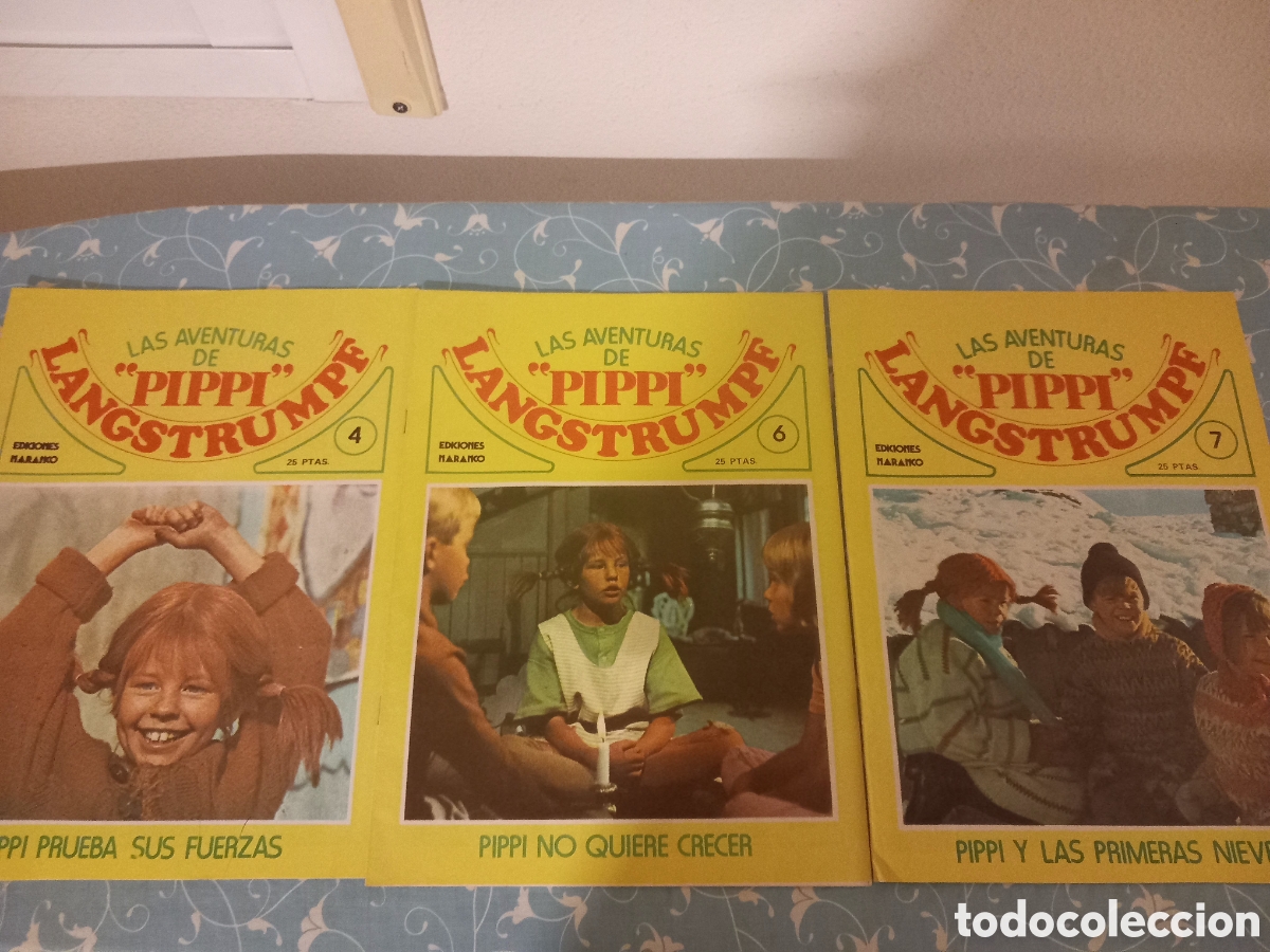 C&oacute;mics: Lote de 12 Tebeos de Pippi Calzaslargas - &iexcl;Estado Impecable de Colecci&oacute;n!