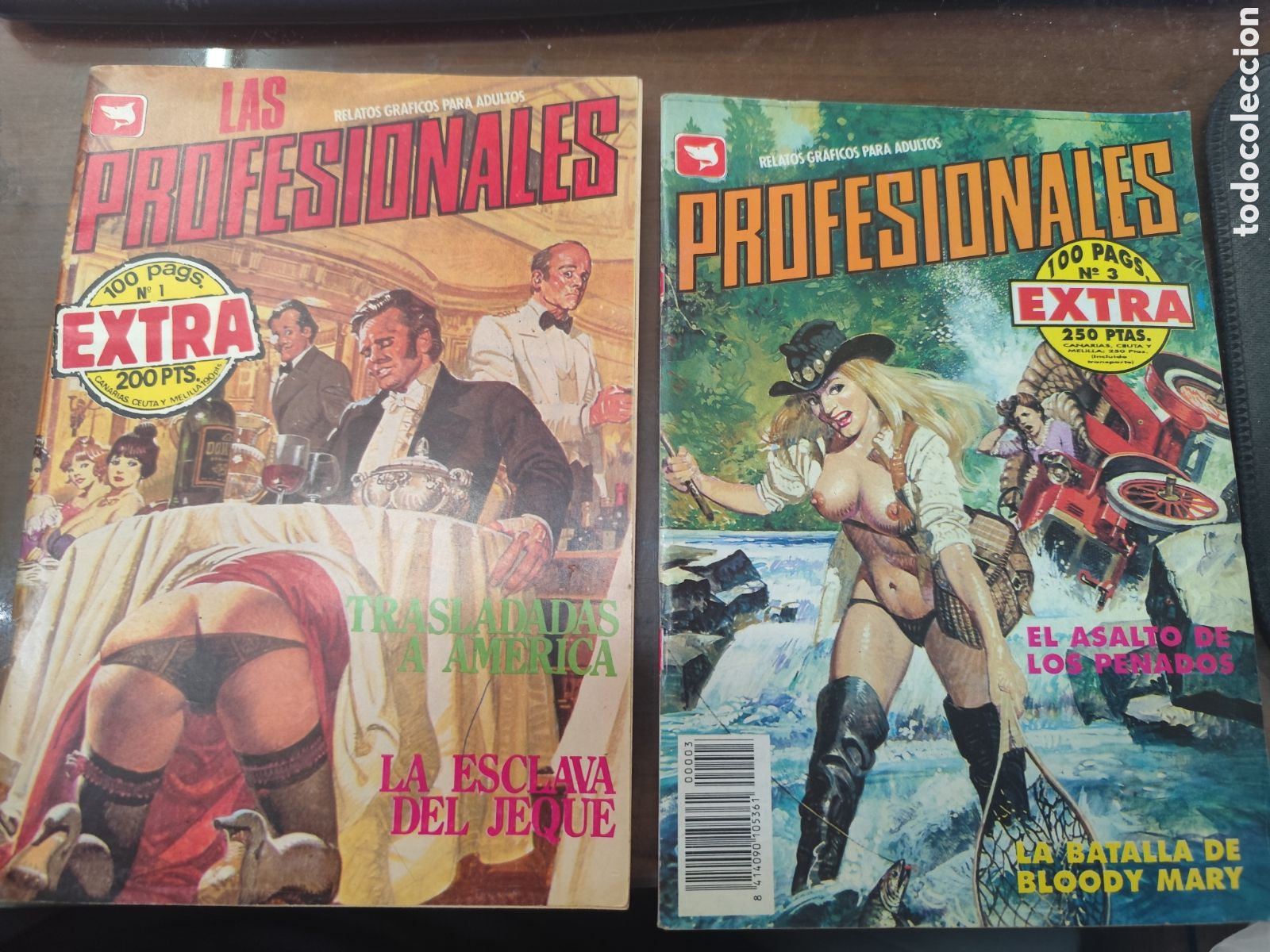 C&oacute;mics: Lote 2 ejemplares comic er&oacute;tico los profesionales extra 1 y 3