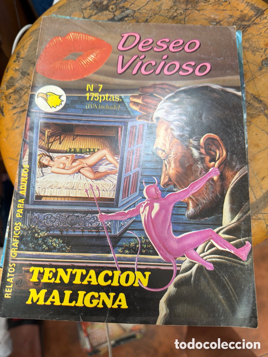 C&oacute;mics: Lote de 5 c&oacute;mics eroticos Deseo vicioso.relatos gr&aacute;ficos.a&ntilde;os 90.edita astri.N 7,16,28,11,8.
