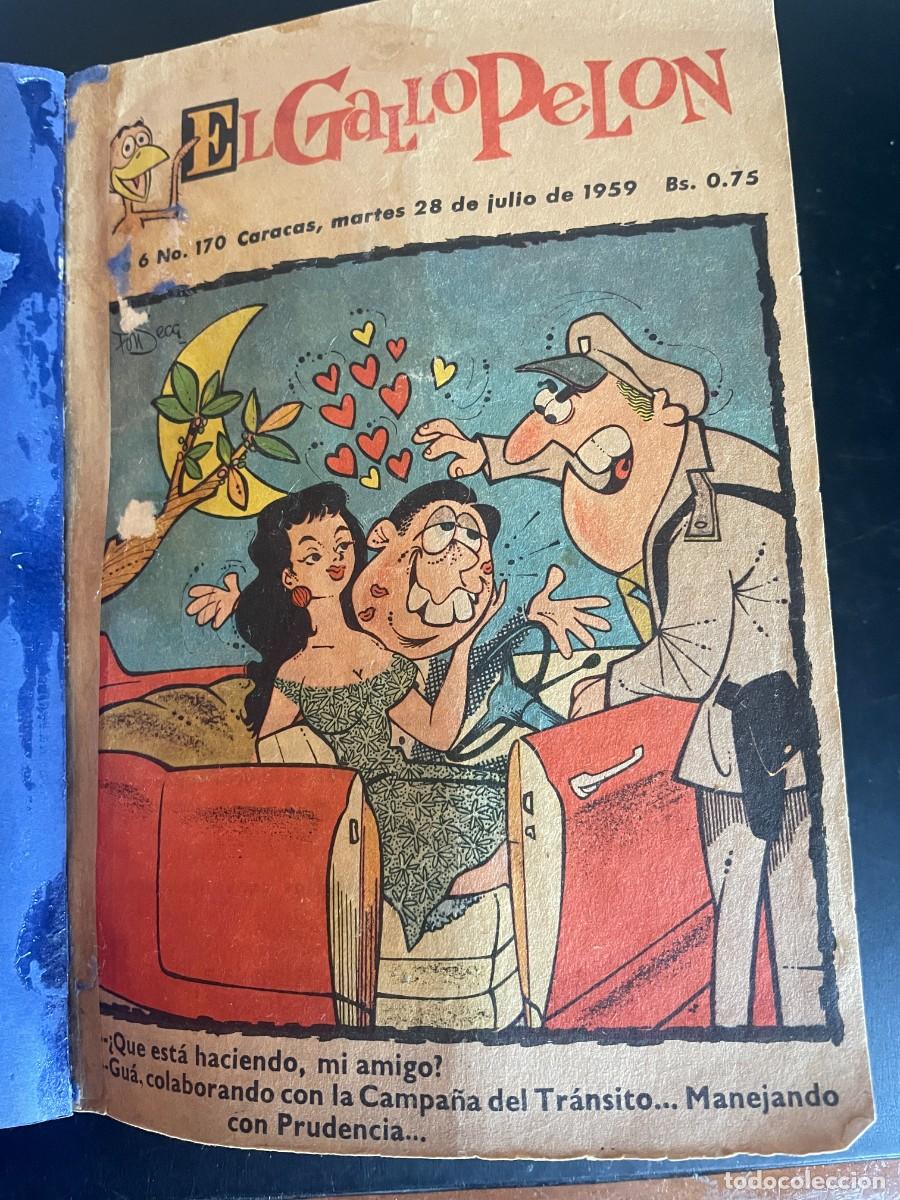 Fumetti: Tomo con 6 antiguas revistas El Gallo Pelon. A&ntilde;o 7. Numeros 170, 211, 226, 253, 259, 274.