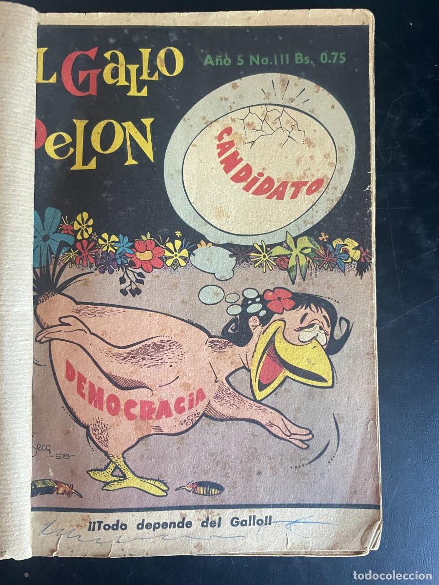 Fumetti: Tomo con 4 antiguas revistas El Gallo Pelon. A&ntilde;o 5. Numeros 111, 99, 95, 126.