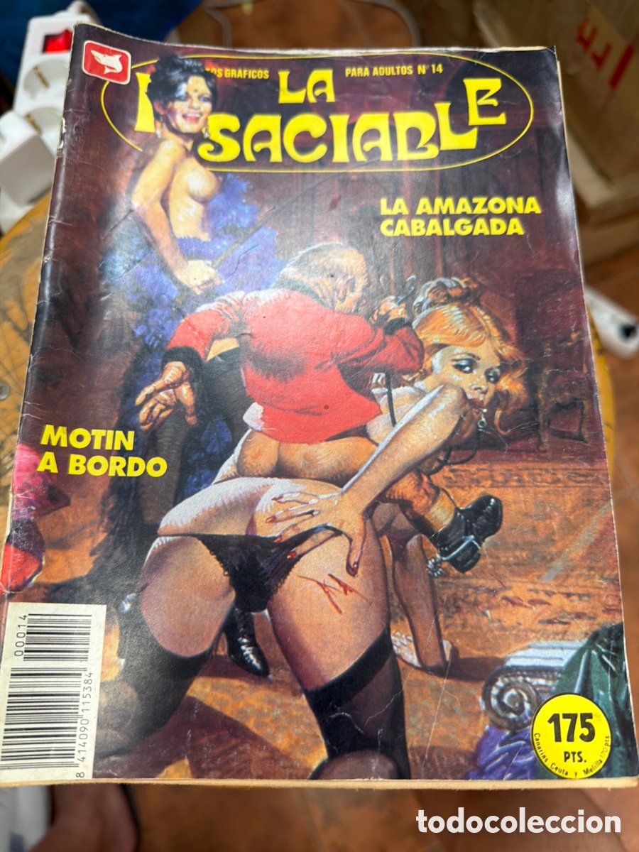 C&oacute;mics: Lote de 15 c&oacute;mics eroticos La Insaciable.relatos gr&aacute;ficos.edita edicomic.a&ntilde;os 90.Casi completo