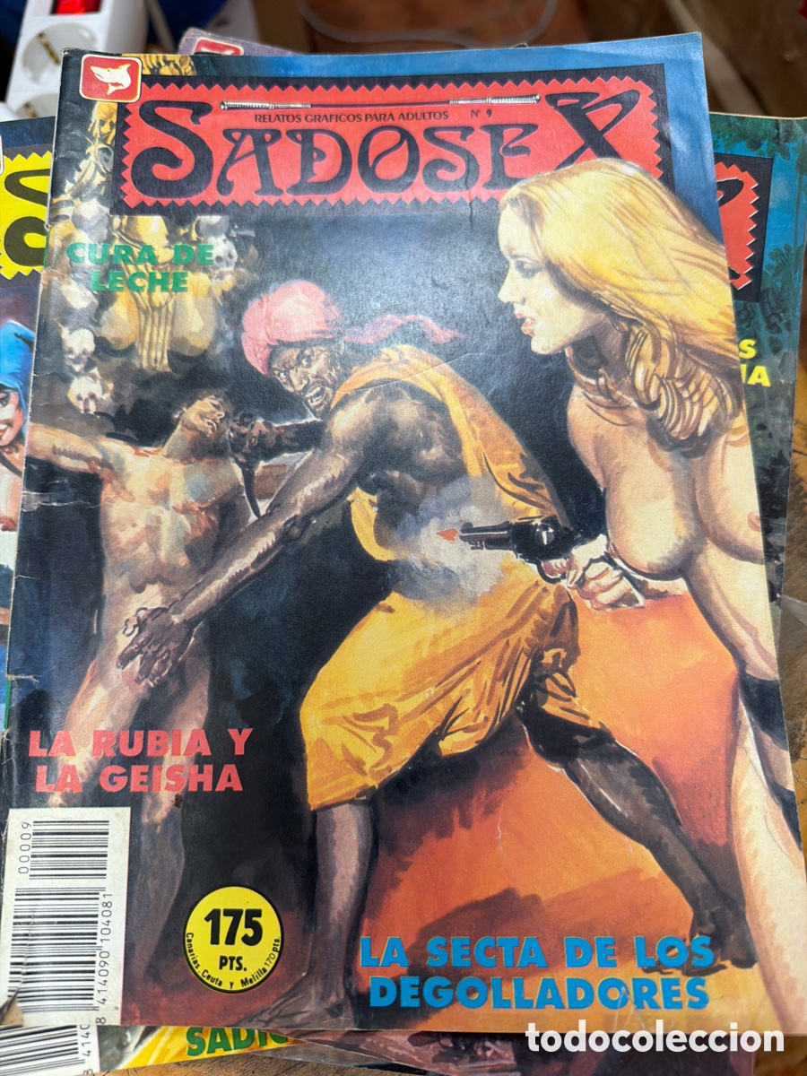 C&oacute;mics: Lote de 9 c&oacute;mics eroticos Sadosex.relatos gr&aacute;ficos.a&ntilde;os 90.N 9,8,7,6,5,4,3,2,1