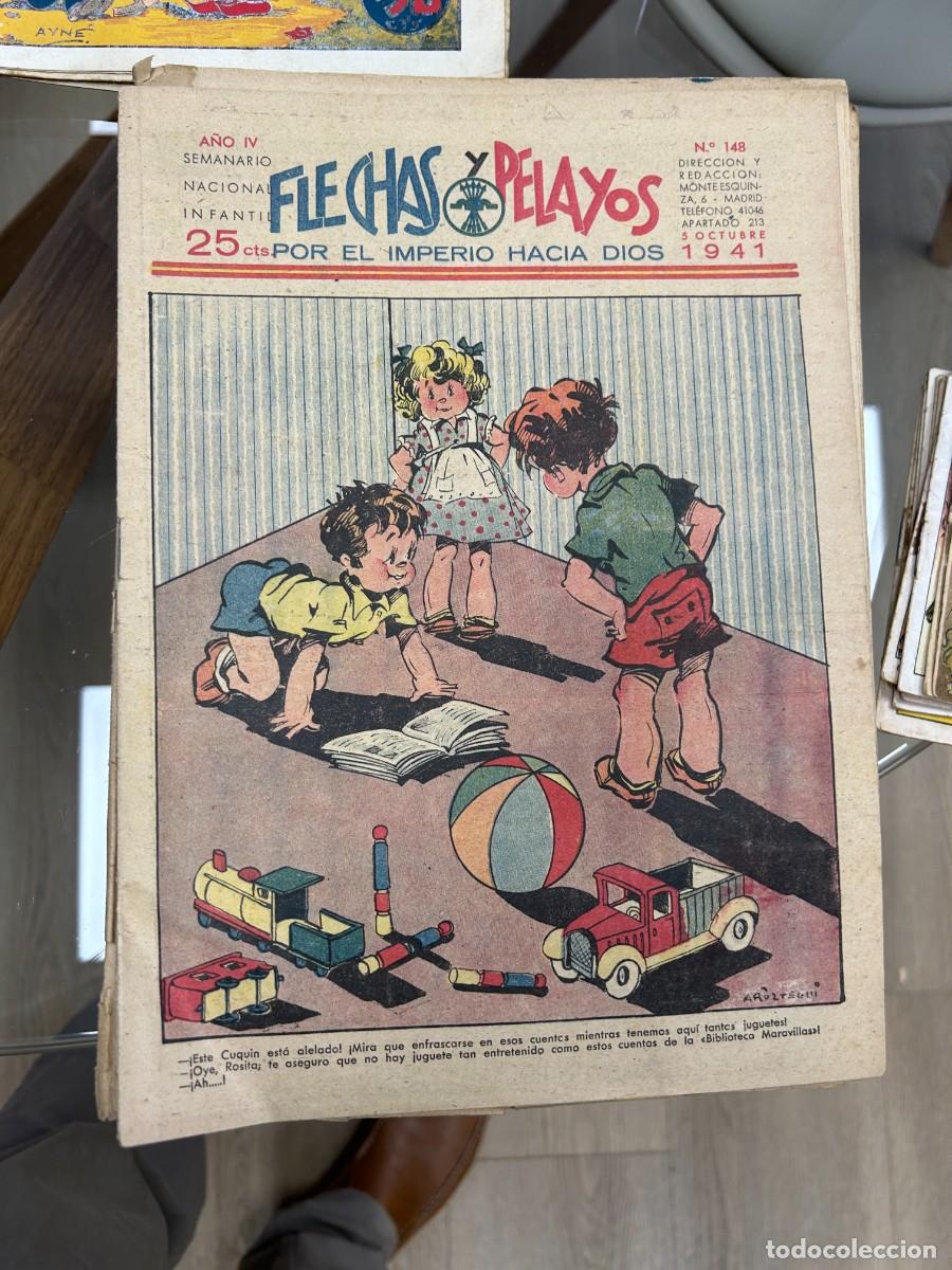 C&oacute;mics: flechas y pelayos 46 tebeos entre el 148 y 195 solo fantan 159 y 194 buen estado se venden sueltos