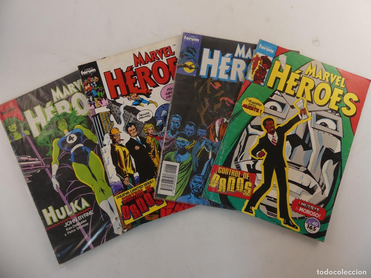 Comics: LOTE DE 4 NUMEROS DE COMICS MARVEL HEROES -- REF: 66