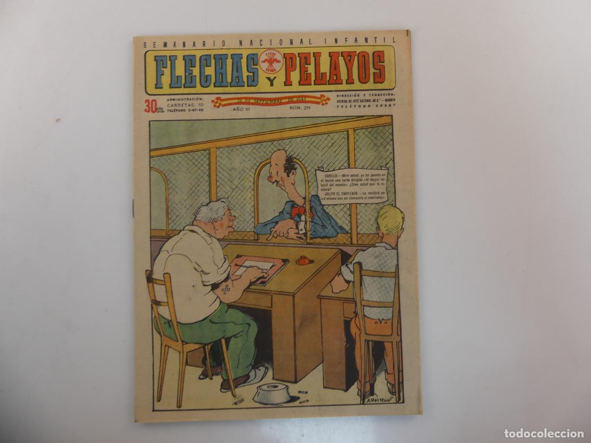 C&oacute;mics: SEMANARIO NACIONAL INFANTIL FLECHAS Y PELAYOS NUMERO 251 -- REF: 151