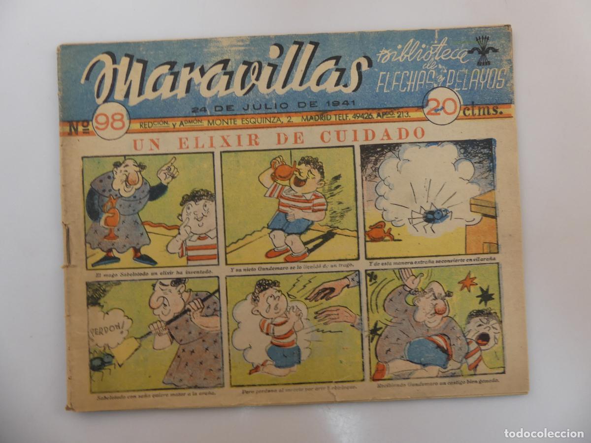 Comics: MARAVILLAS &ndash; BIBLIOTECA DE FLECHAS Y PELAYOS NUMERO 98 -- REF: 274