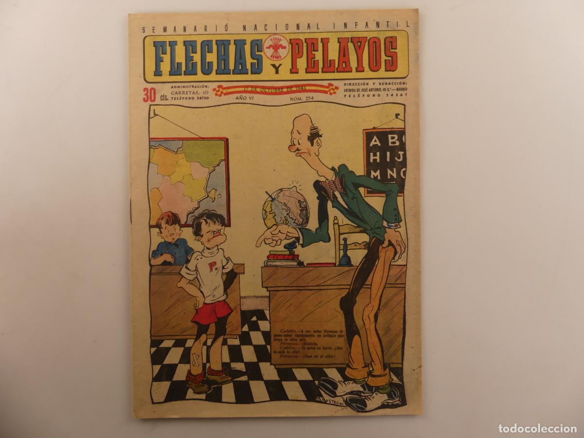 Comics: SEMANARIO NACIONAL INFANTIL FLECHAS Y PELAYOS NUMERO 254 -- REF: 154