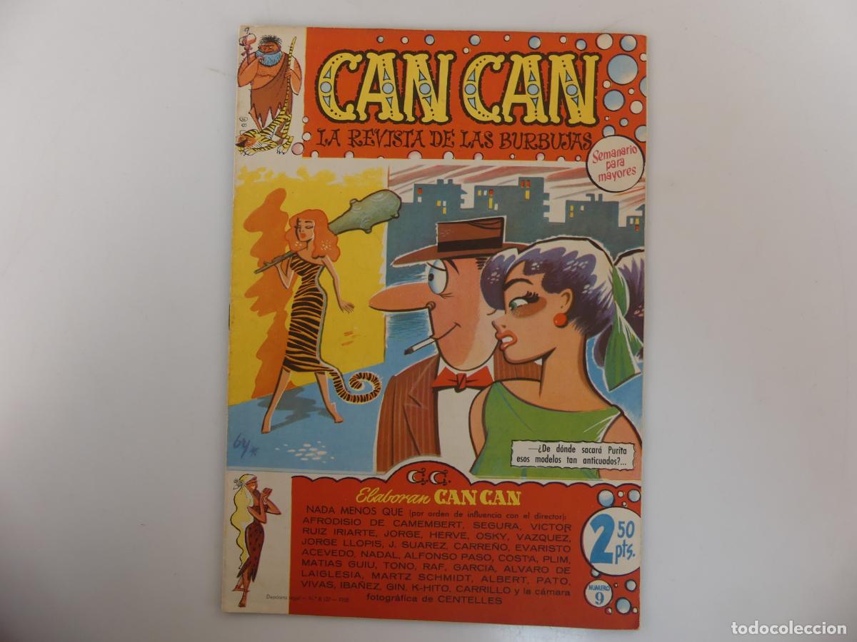 Comics : CAN CAN LA REVISTA DE LAS BURBUJAS - SEMANARIO PARA MAYORES NUMERO 9 -- REF: 171