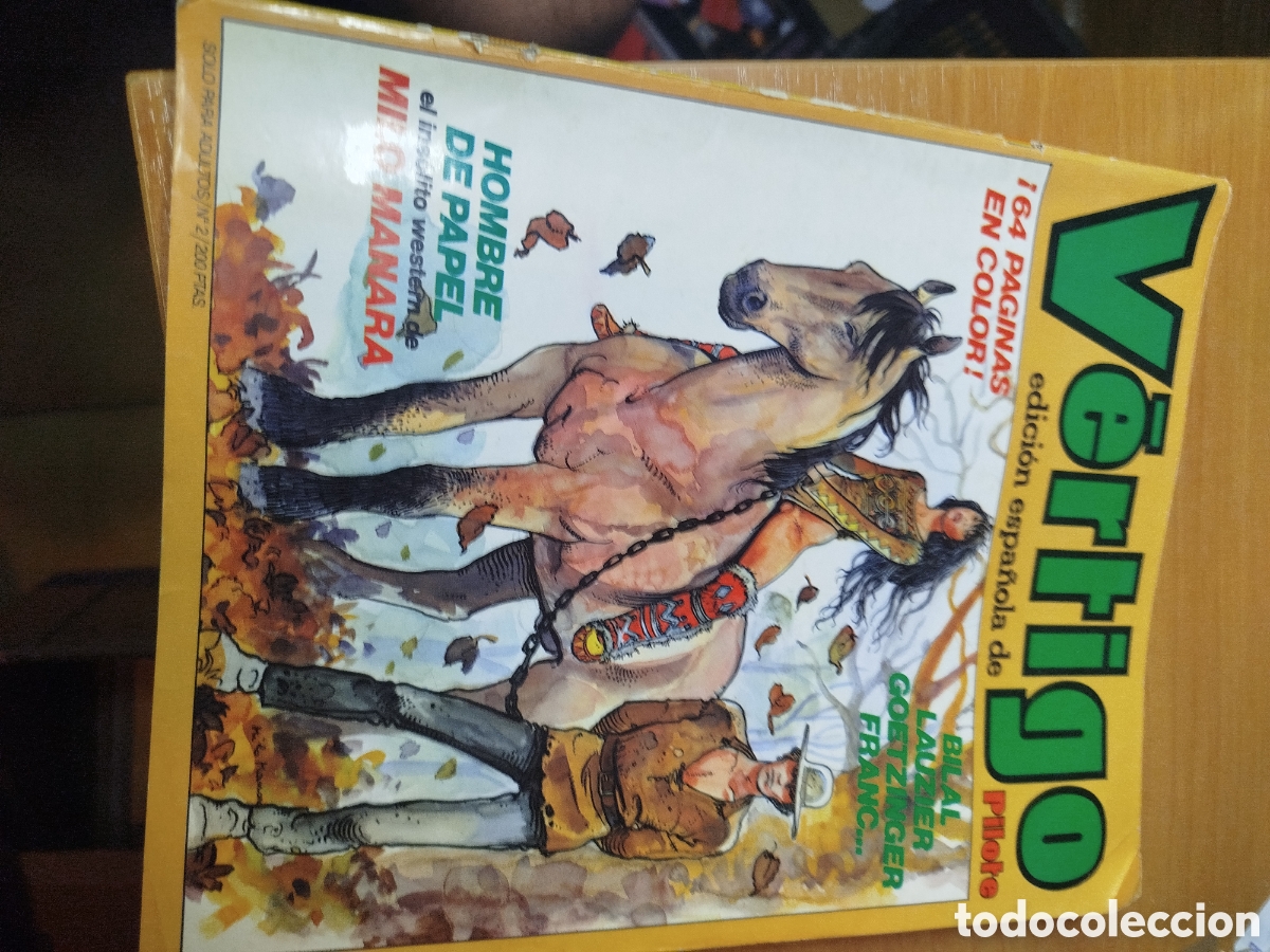 C&oacute;mics: V&eacute;rtigo edici&oacute;n espa&ntilde;ola de pilote. V&eacute;rtigo 2. Milo Manara.
