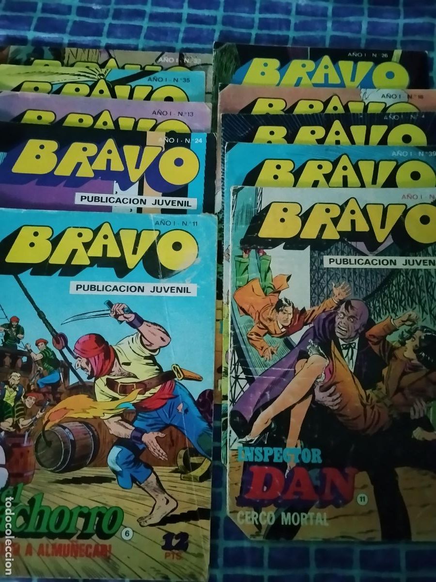 C&oacute;mics: BRAVO. PUBLICACION JUVENIL. 10 EJEMPLARES - Foto 1