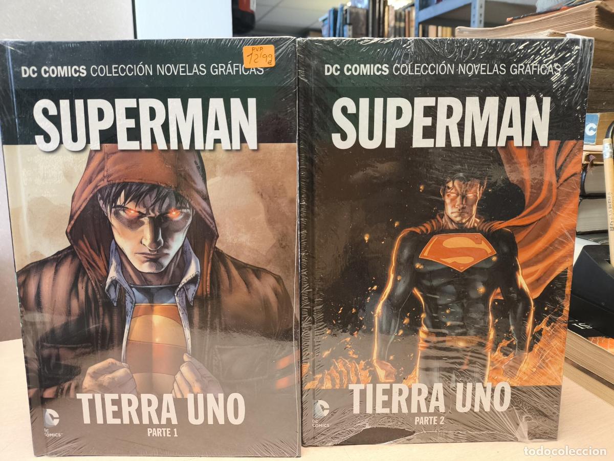 C&oacute;mics: SUPERMAN TIERRA UNO (2 TOMOS) - DC COMICS NOVELAS GRAFICAS N&ordm; 3 Y 13 / ECC SALVAT. - J. MICHAEL STRA