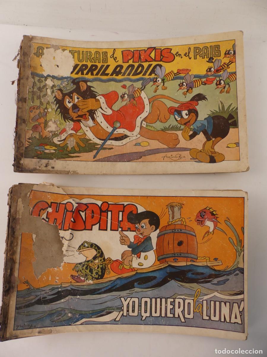 Fumetti: CONJUNTO DE 2 COMICS AVENTURAS DE PIKIS EN EL PA&Iacute;S DE BURRILANDIA -- CHISPITO -YO QUIERO LUNA