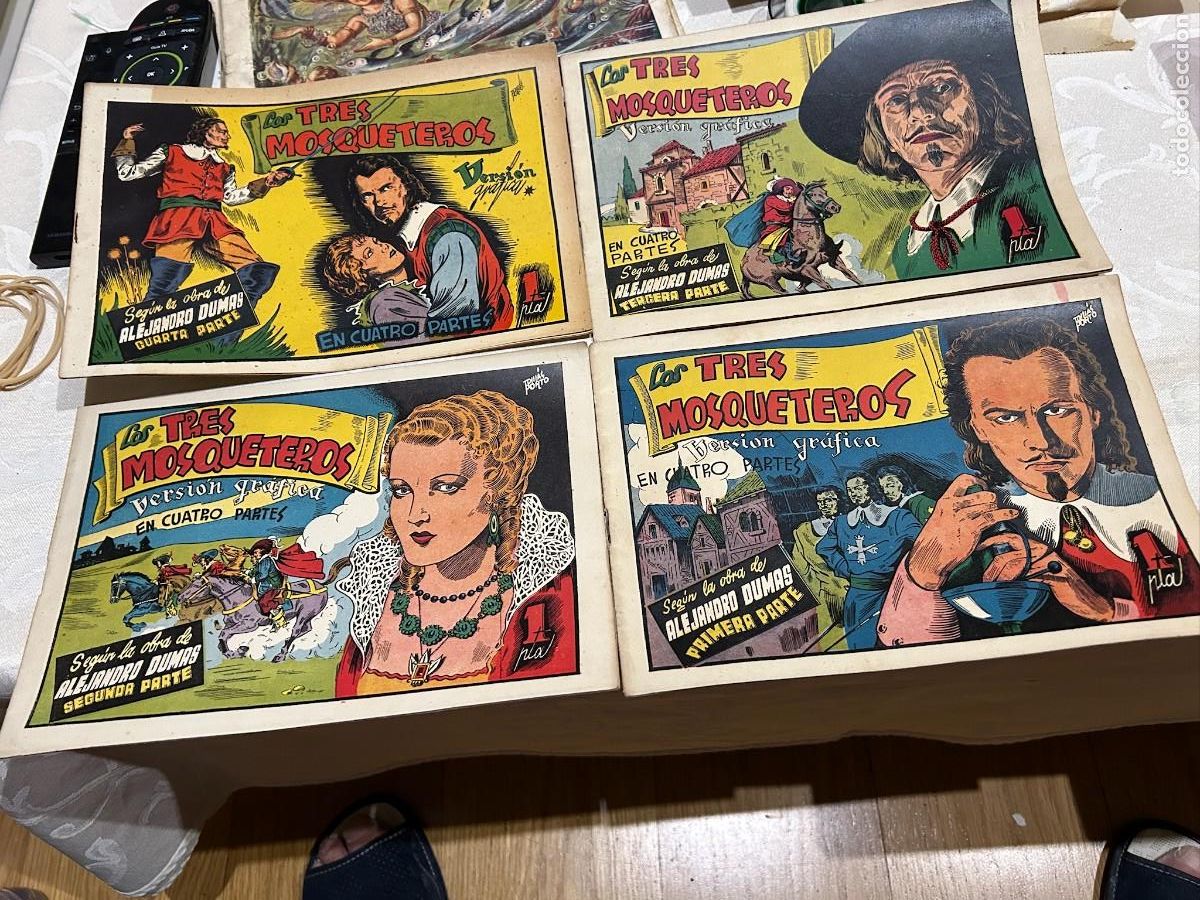 C&oacute;mics: los tres mosqueteros coleccion completa los 4 numeros