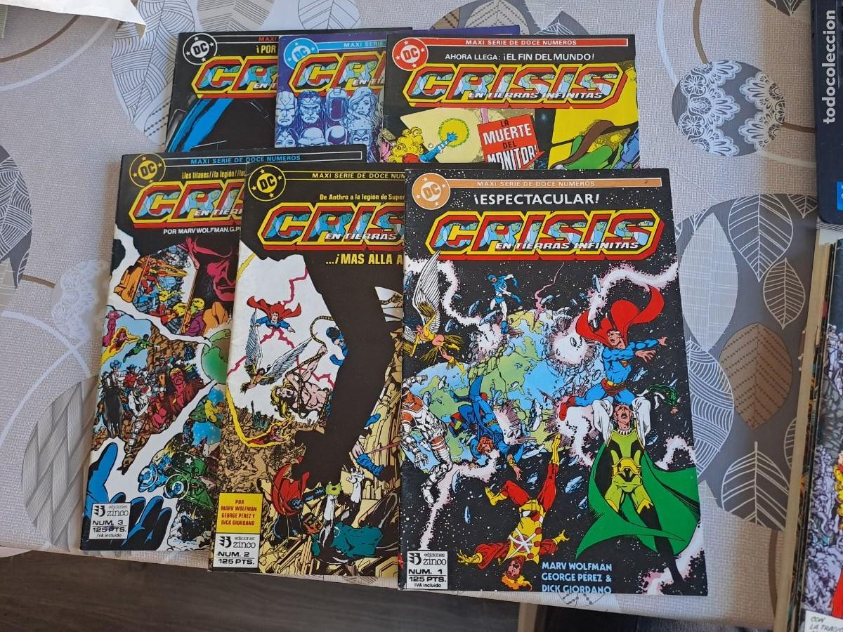 C&oacute;mics: Crisis en tierras infinitas completa 12 n&uacute;meros, Zinco en muy buen estado Bolsa DA