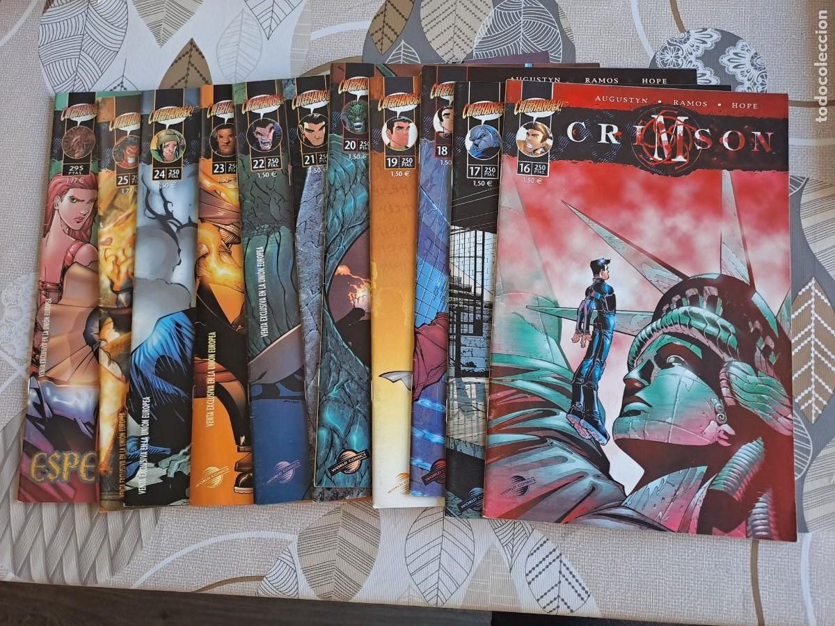 C&oacute;mics: Crimson completa 25 n&uacute;meros mas especial, World comics en muy buen estado Bolsa DA