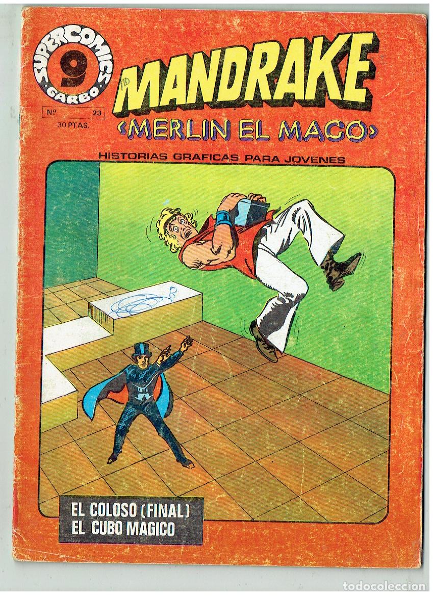 C&oacute;mics: MANDRAQUE (MERL&Iacute;N EL MAGO). N&ordm; 23. EL COLOSO (FINAL). GARBO, 1973.(B/48.3 RUM)