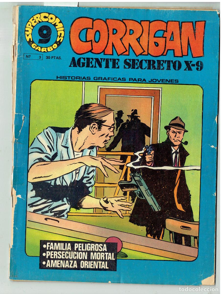 C&oacute;mics: CORRIGAN. AGENTE SECRETO X-9. N&ordm; 3, GARBO, 1973.(B/48.3 RUM)