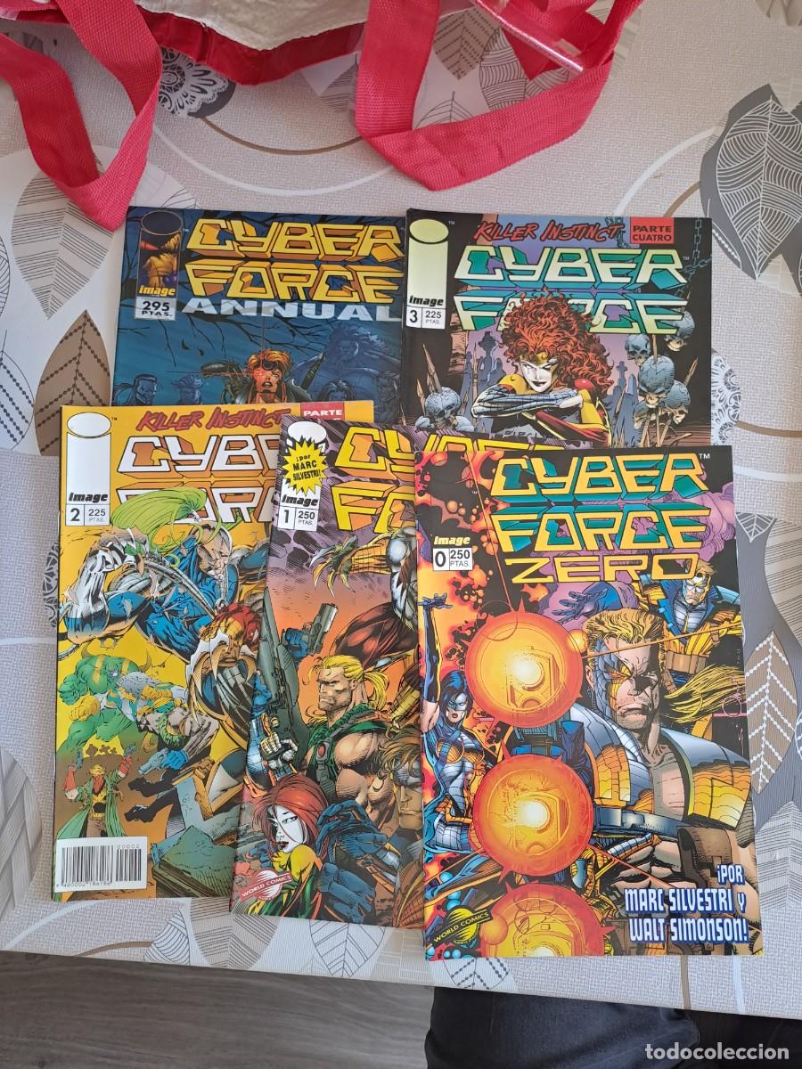 C&oacute;mics: Cyber force zero completa del 0 al 15 mas anual, World comics en buen estado Bolsa DA