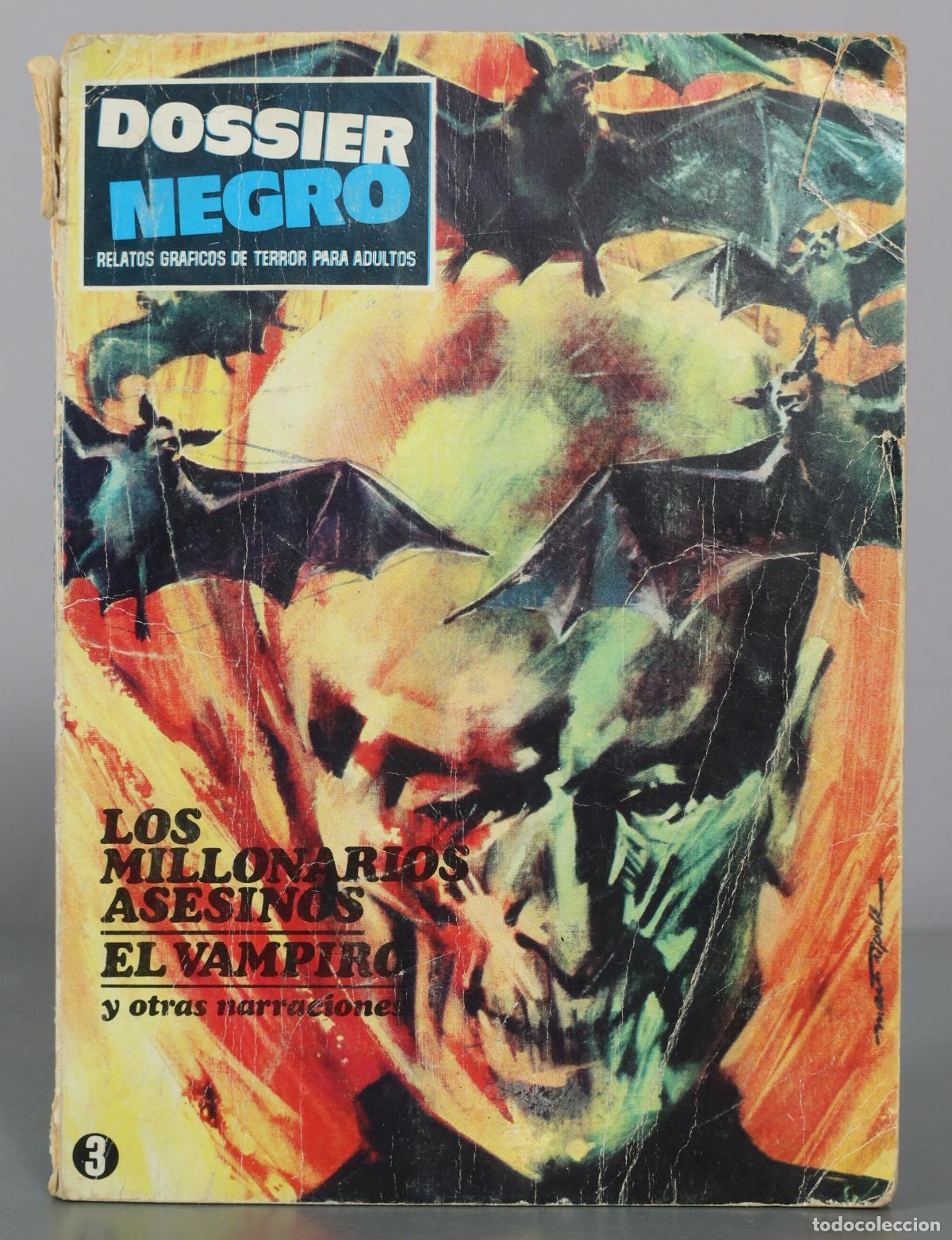C&oacute;mics: Dossier Negro - Los millonarios asesinos - El vampiro y otras narraciones - I.M.D.E.