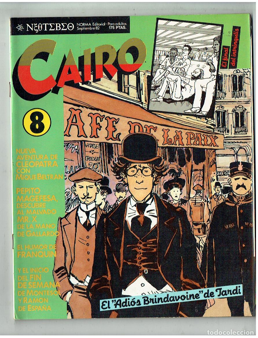 C&oacute;mics: CAIRO. N&ordm; 8. EL ADIOS BRINDAVOINE, DE JARDI. NORMA, 1982. (ST/B8. RUM)