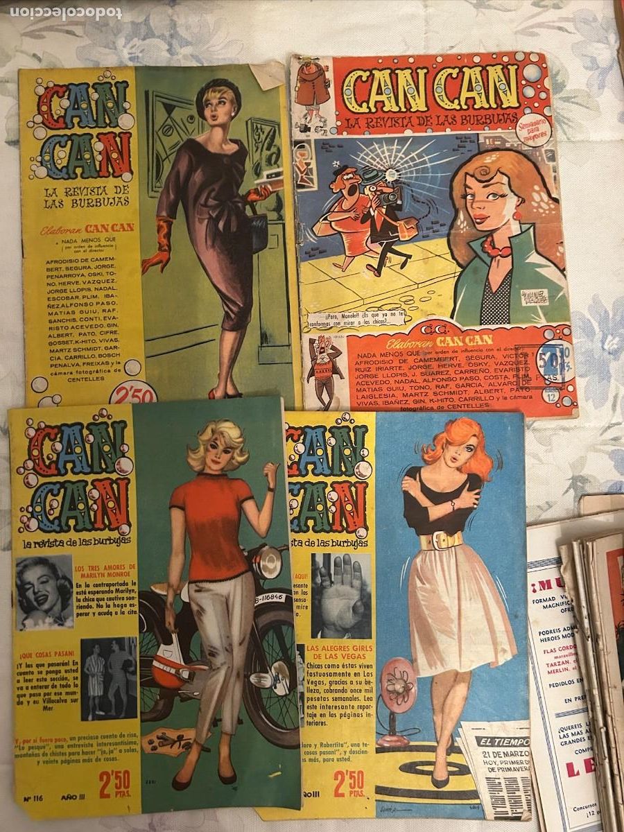 C&oacute;mics: CAN CAN N&ordm; 12-58-111-116 BUEN ESTADO SE PUDE LLEGAR A VENDER SUELTOS