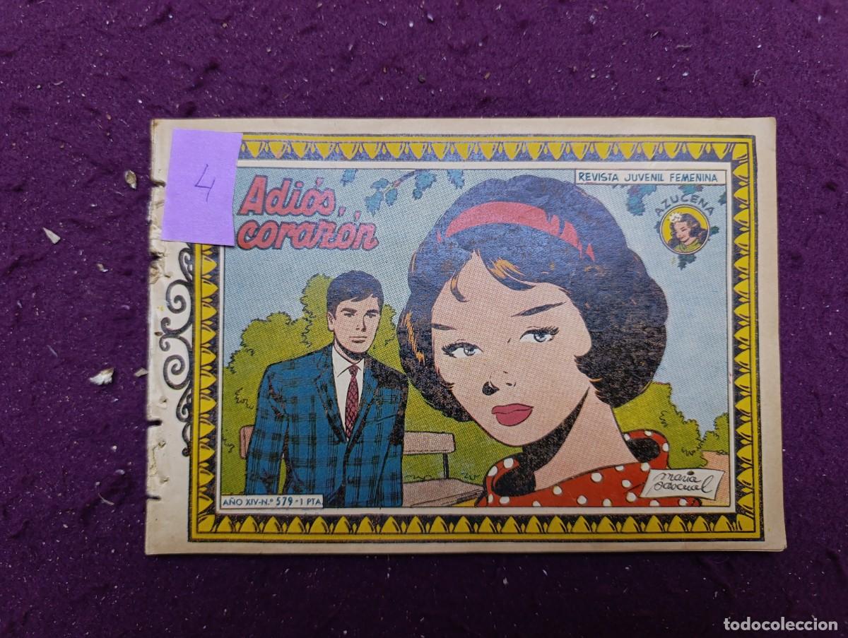 Comics: Lote de 4 Tebeos o Comics, antiguos o vintage, Colecci&oacute;n Azucena, Toray, unos 21 x 15 cms.