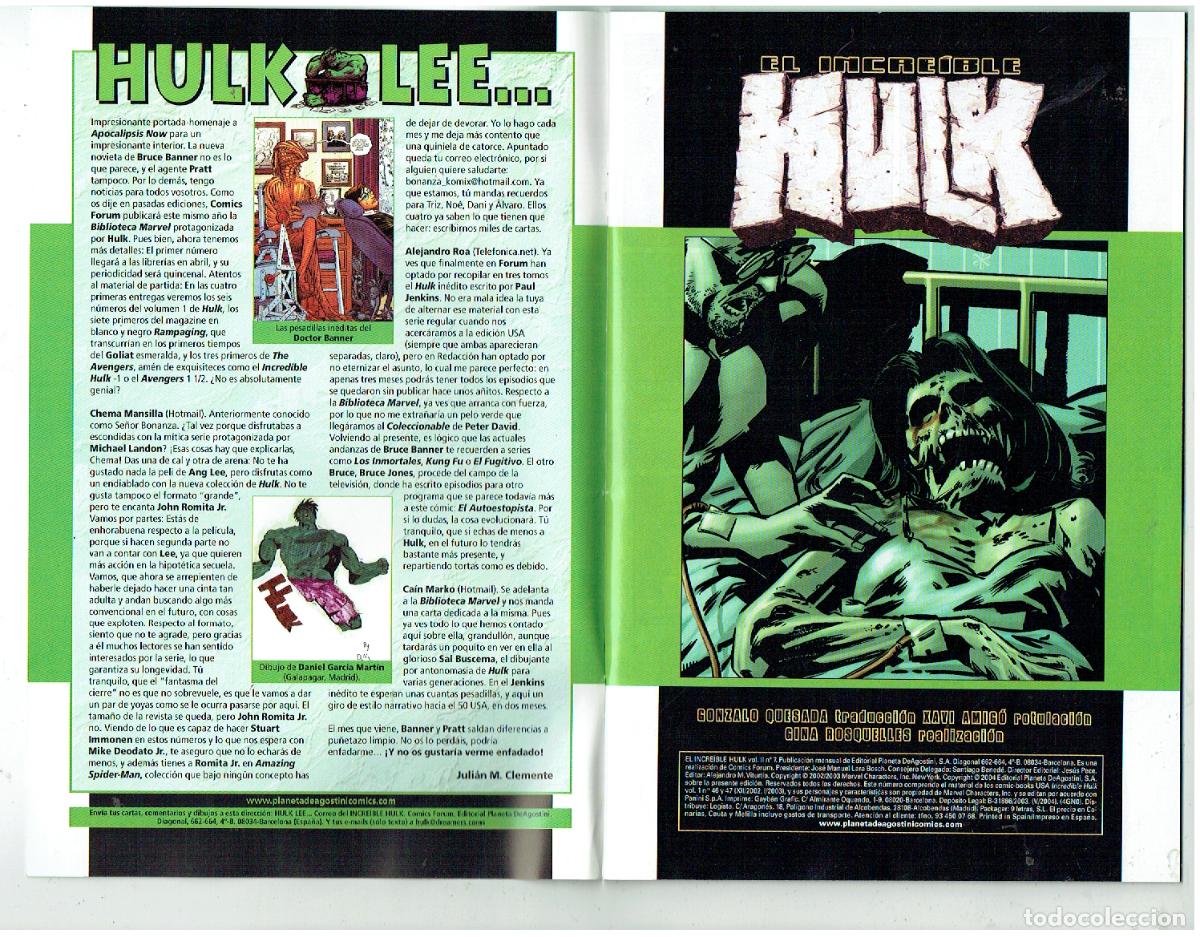 C&oacute;mics: EL INCREIBLE HULK. N&ordm; 7. FORUM, (B/55.1 RUM) - Foto 2