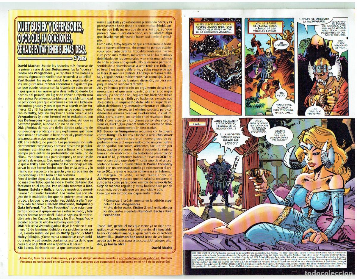 C&oacute;mics: LOS DEFENSORES. N&ordm; 3. FORUM, 2002. (B/55.1 RUM) - Foto 2