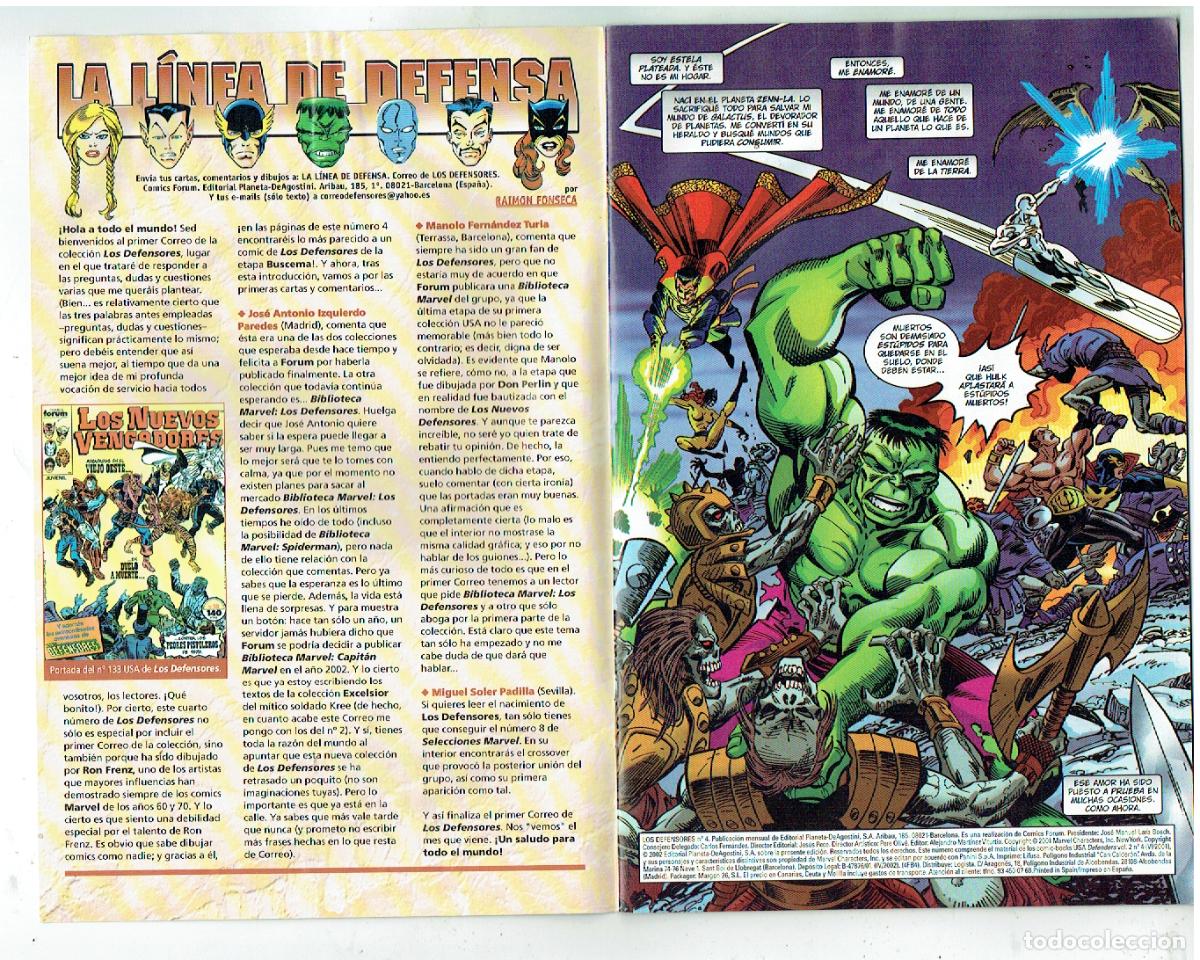 C&oacute;mics: LOS DEFENSORES. N&ordm; 4. FORUM, 2002. (B/55.1 RUM) - Foto 2