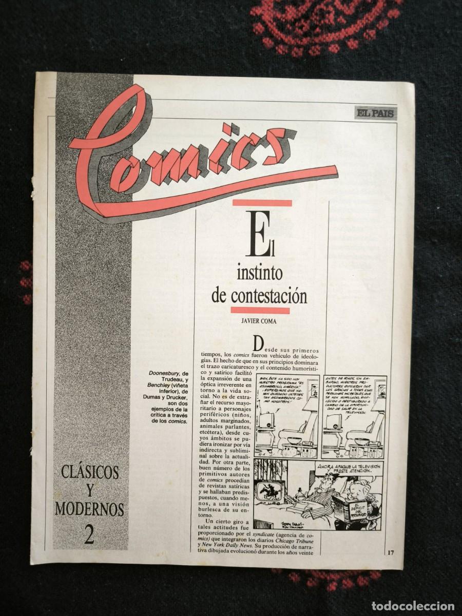 Comics : Suplemento El Pa&iacute;s Comics Cl&aacute;sicos Y Modernos N&ordm; 2 &ndash; El Instinto De Contestaci&oacute;n Por Javier Coma