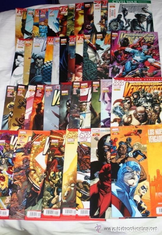 Comics: LOS NUEVOS VENGADORES vol 1 (PANINI) .COLECCION COMPLETA EN 61 Ejemplares+ PRELUDIO ( 15% de des).