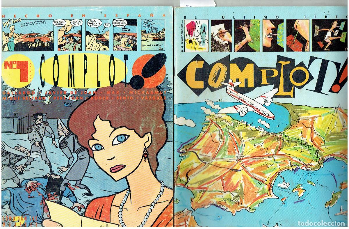 C&oacute;mics: COMPLOT !. DOS N&Uacute;MEROS (0 Y 1.) COLECCI&Oacute;N COMPLETA. EDT. COMPLOT, 1985.(B/56.1 RUM)