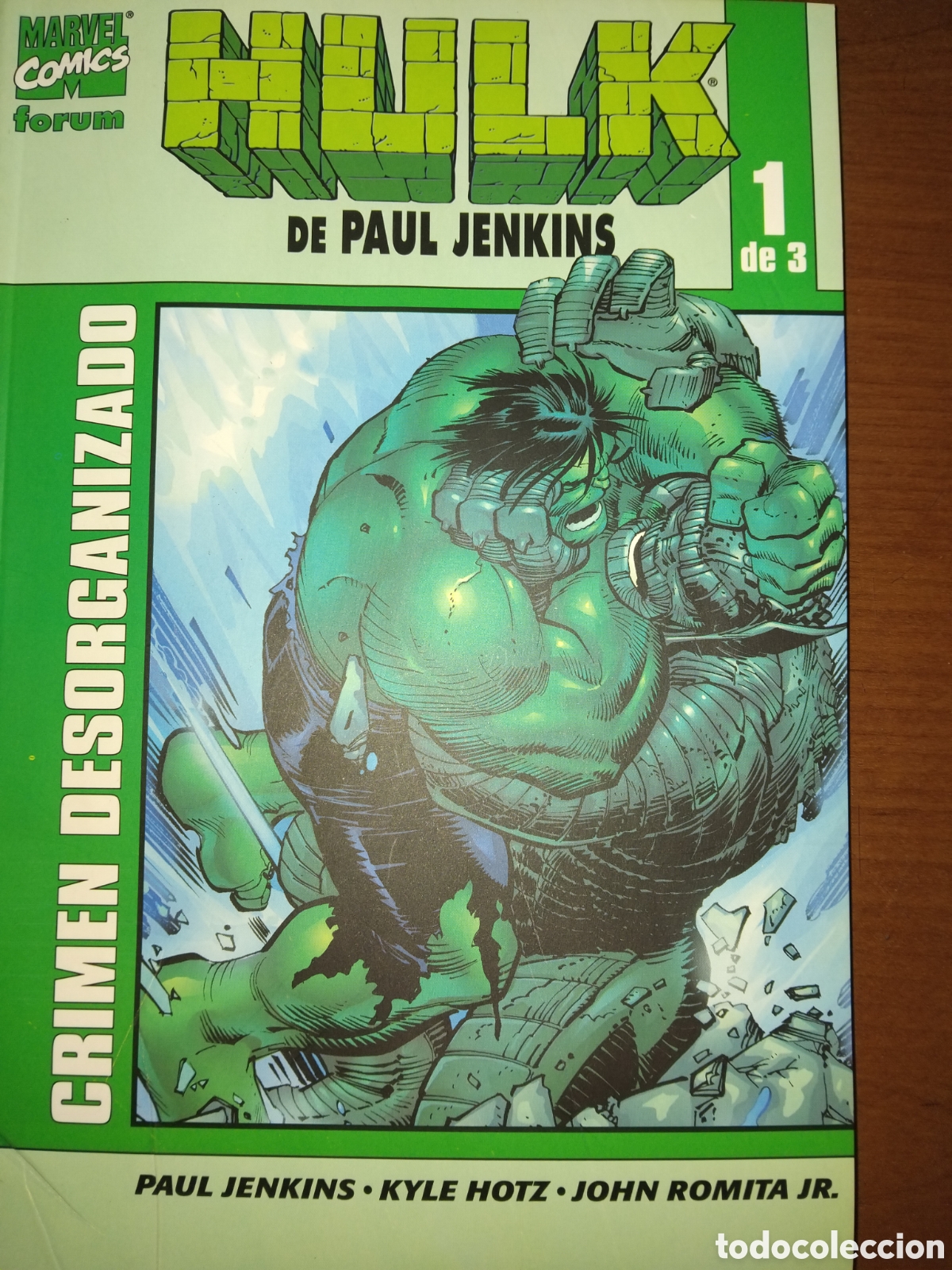 Comics: HULK, DE PAUL JENKINS. N&ordm; 1 DE 3. CRIMEN DESORGANIZADO. (B/55.1 RUM)