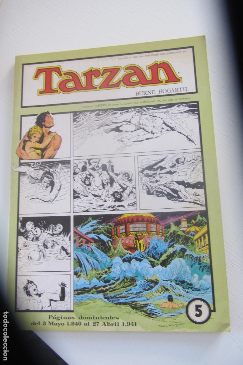 C&oacute;mics: TARZ&Aacute;N N&ordm; 5 / BURNE HOGARTH / GRANDES CL&Aacute;SICOS DE LOS C&Oacute;MICS DEL PASADO VOLUMEN VEINTISIETE ARX17