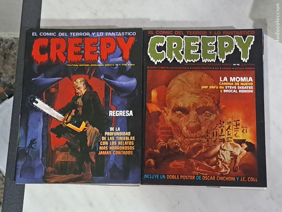 C&oacute;mics: Creepy completa 19 n&uacute;meros, Toutain en muy buen estado Bolsa DA