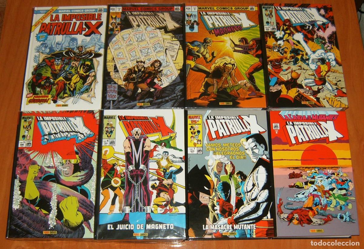 Comics : PATRULLA-X OMNIGOLD 1 2 3 4 5 6 7 8 . PANINI . LOTE DE 8 TOMOS, NO SE VENDEN POR SEPARADO