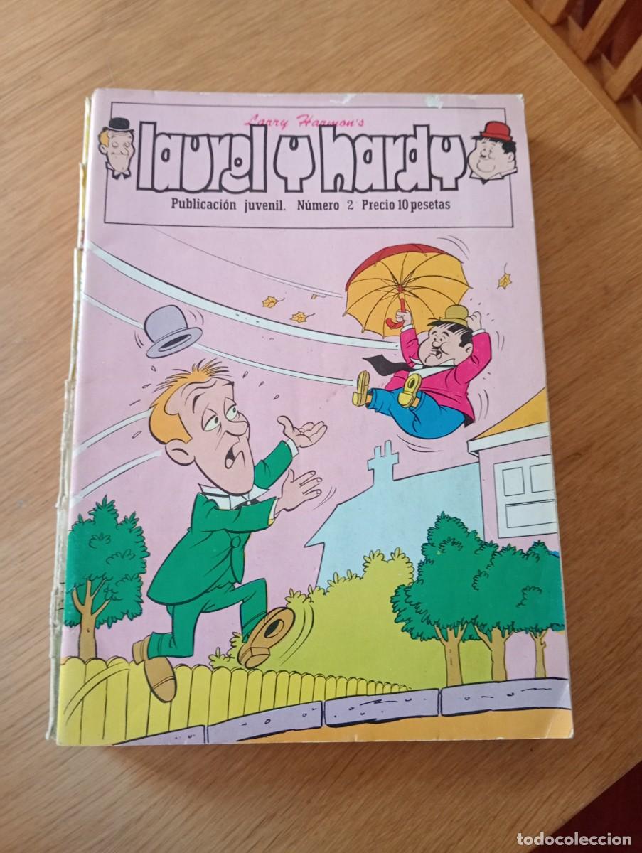 C&oacute;mics: LOTE CON 8 EJEMPLARES DE LAUREL Y HARDY (DE 101). GRAPA. EUREDIT. 1971 &ndash; 74. - Foto 2