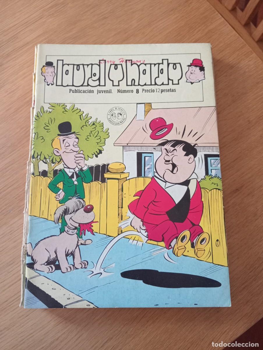 C&oacute;mics: LOTE CON 8 EJEMPLARES DE LAUREL Y HARDY (DE 101). GRAPA. EUREDIT. 1971 &ndash; 74. - Foto 3