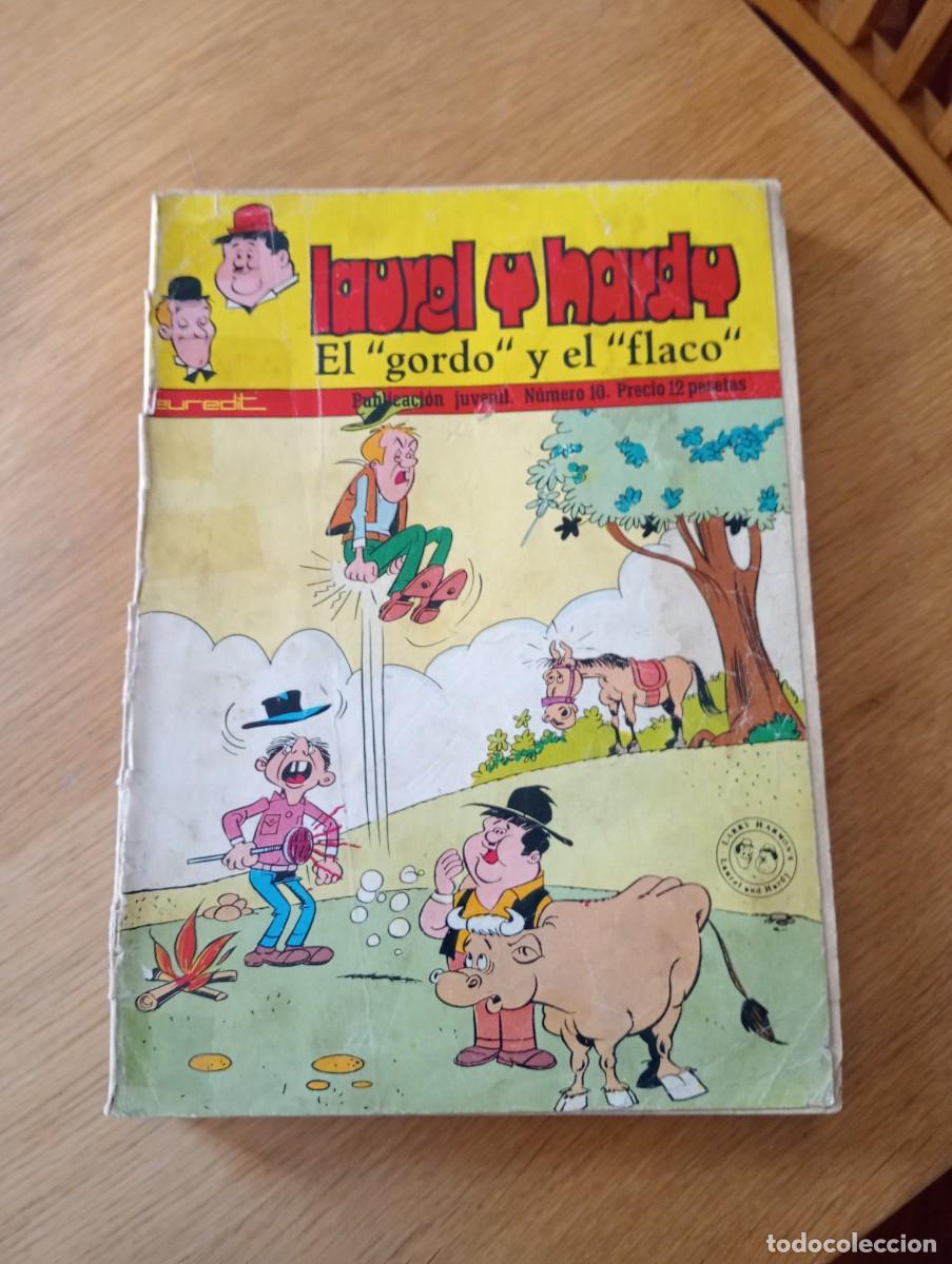 C&oacute;mics: LOTE CON 8 EJEMPLARES DE LAUREL Y HARDY (DE 101). GRAPA. EUREDIT. 1971 &ndash; 74. - Foto 4
