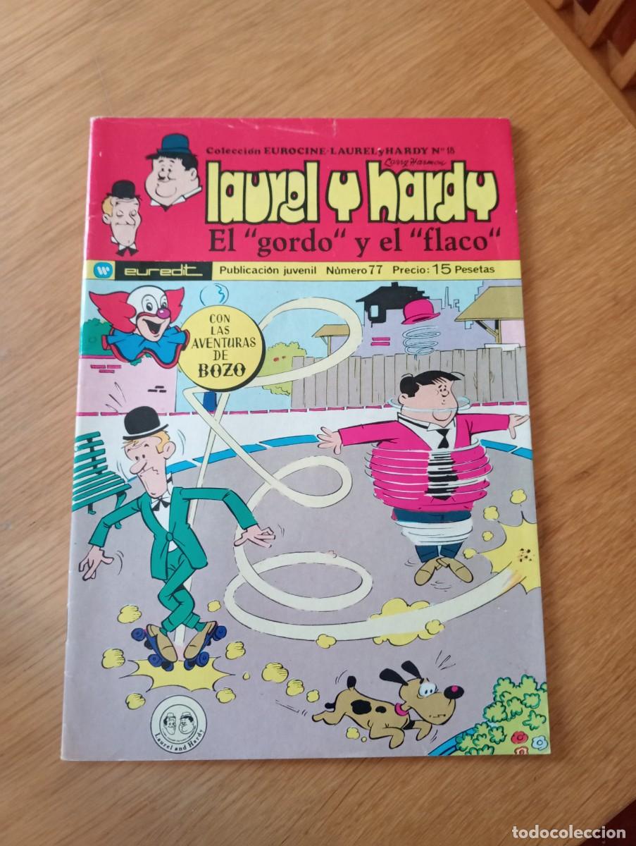 C&oacute;mics: LOTE CON 8 EJEMPLARES DE LAUREL Y HARDY (DE 101). GRAPA. EUREDIT. 1971 &ndash; 74. - Foto 9