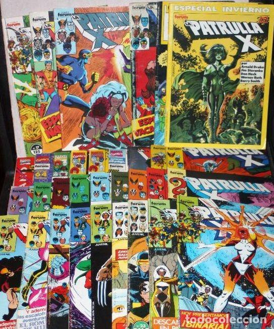 C&oacute;mics: LOTE DE 34 ejemplares (incluye especiales): LA PATRULLA X , vol1 forum , 1&ordf; edici&oacute;n. (sueltos)