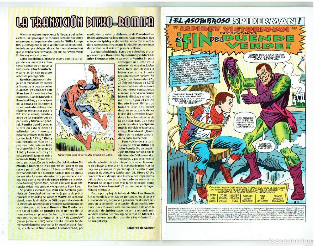 C&oacute;mics: SPIDERMAN. N&ordm; 2. JOHN ROMITA. CON POSTER. FORUM. (B/55.1 RUM) - Foto 2