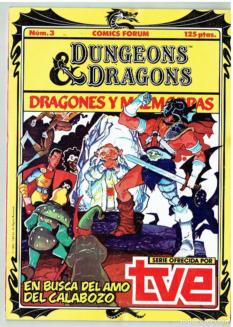 C&oacute;mics: DUNGEONS & DRAGONS. DRAGONES Y MAZMORRAS. N&ordm; 3. EN BUSCA DEL AMO... FORUM. 1985(B/56.1 RUM)