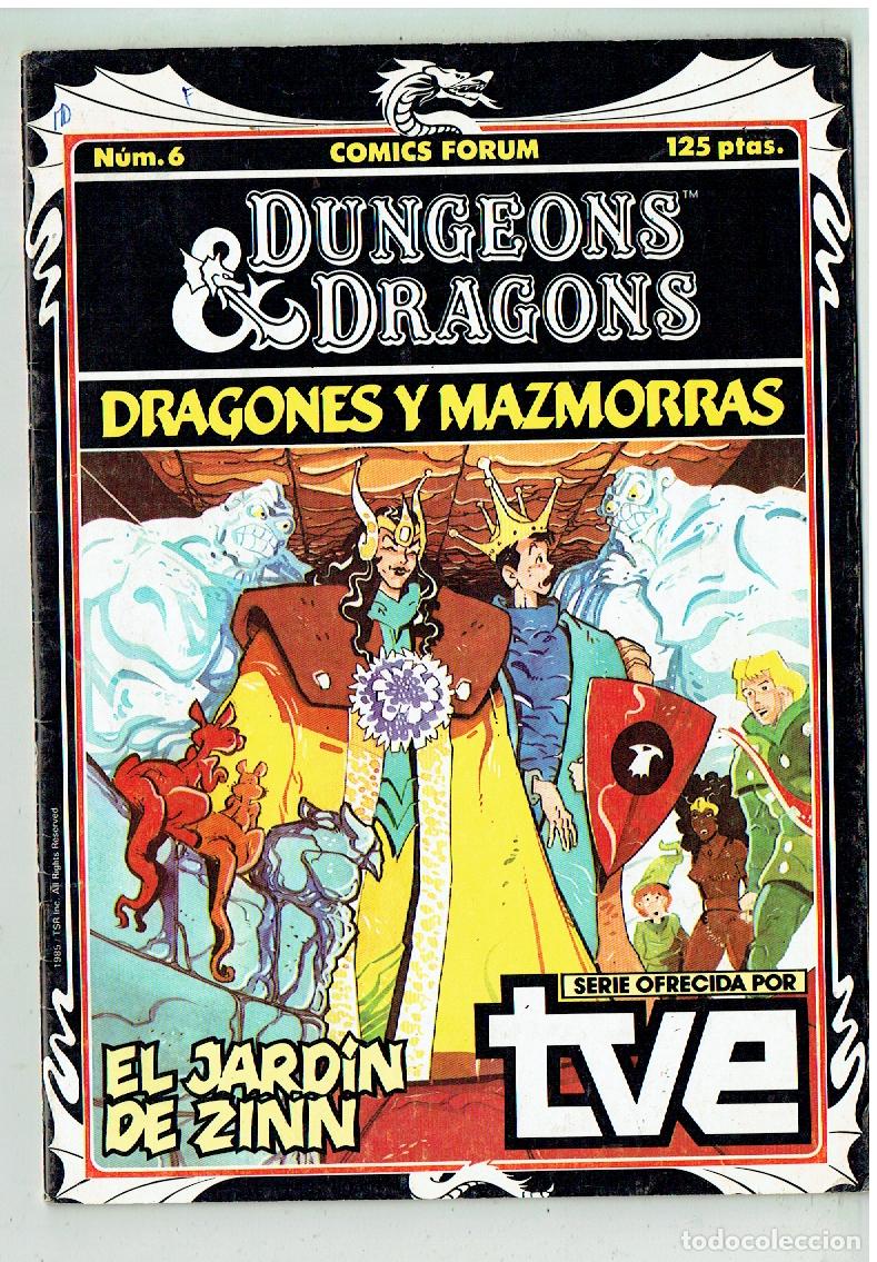 C&oacute;mics: DUNGEONS & DRAGONS. DRAGONES Y MAZMORRAS. N&ordm; 6. EL JARD&Iacute;N DE ZINN. FORUM. 1985(B/56.1 RUM)