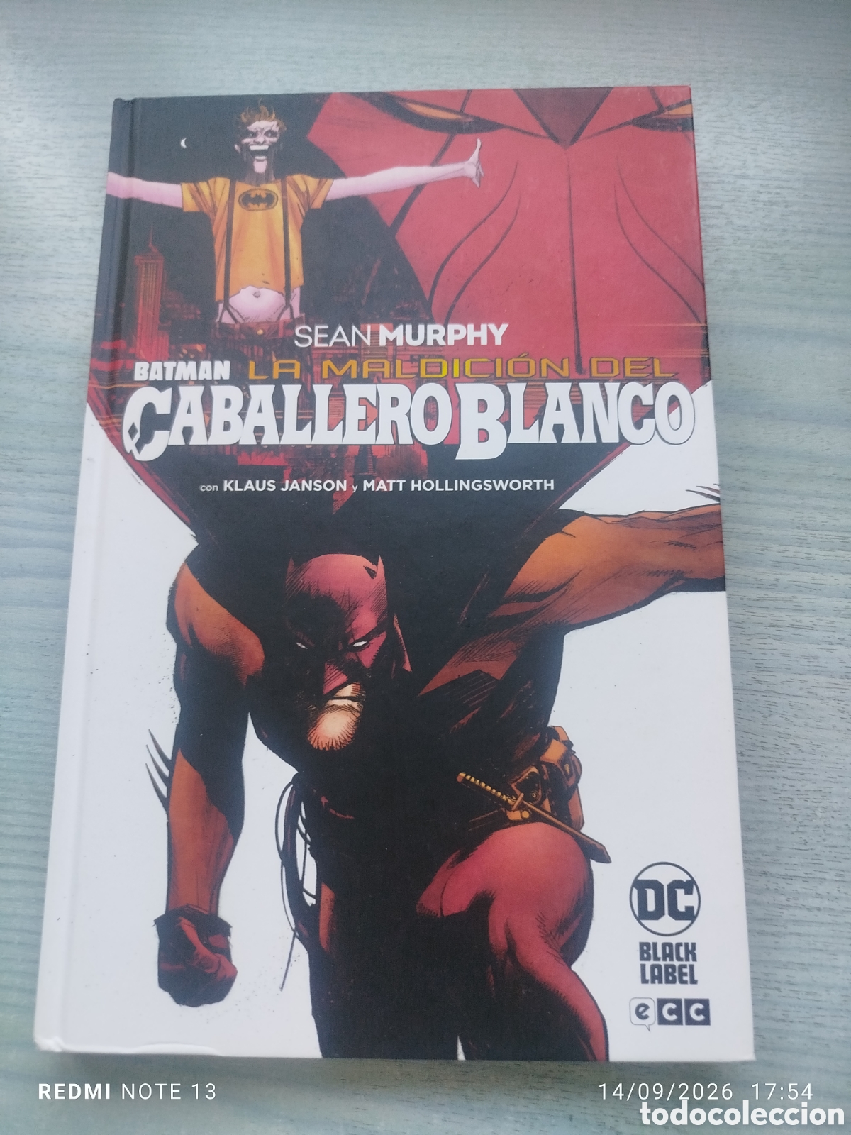 C&oacute;mics: Batman DC la maldici&oacute;n del caballero blanco tapa dura